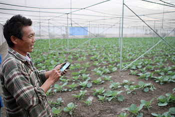 Farmers master information and popularize mobile phones for 3 years