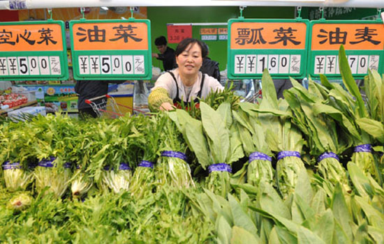 China's CPI rose 2.3% year-on-year in March