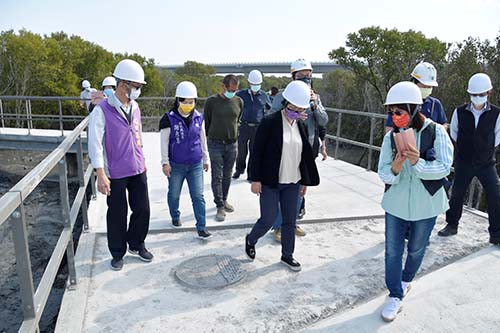 The mangrove sea-air trail of Fangyuan wetland in Changhua County is expected to open before this summer vacation.